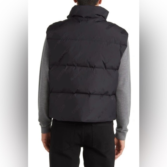 Mackage Larry City MG Logo Jacquard Oversize Water Resistant Down Quilted Vest - Picture 3 of 16